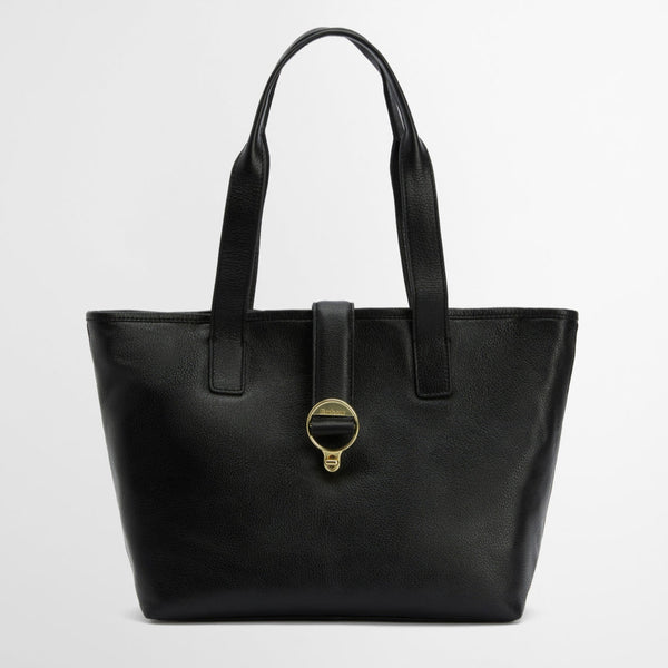 Barbour Leather Alder Tote Bag in Black – Sinclairs Online