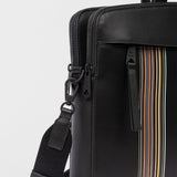 Paul Smith - Men's Double Zip Folio Bag in Black