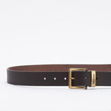 Barbour Leather Blakely Belt in Dark Brown