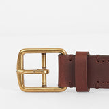 Barbour Men's Lanark Leather Belt in Brown