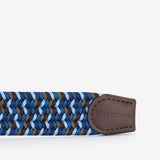 Barbour Men's Kildare Stretch Webbing Belt in Blue