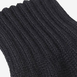 Barbour Fingerless Knitted Gloves in Black