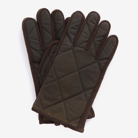 Barbour Winterdale Gloves in Olive/Brown