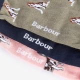 Barbour Women's Multi Dog Socks in Glenmore Olive, Set of 3