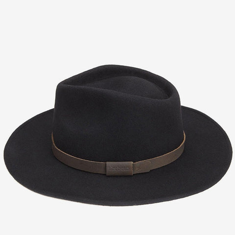 Barbour Mens Crushable Bushman Hat in Black