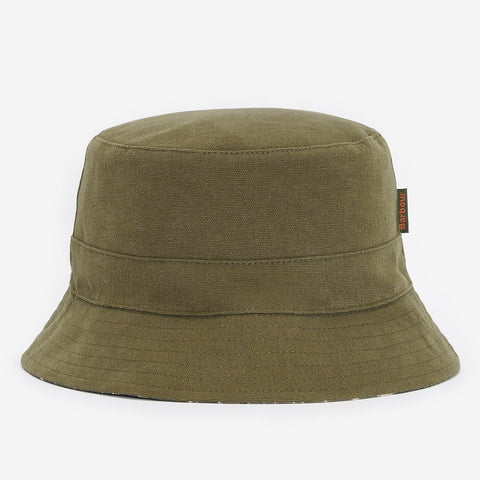 Barbour Men's Cornwall Bucket Reversible Hat in Olive