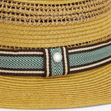 Barbour Men's Haydon Fedora Hat Tan/Green