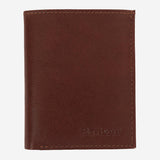 Barbour Men's Colwell Small Leather Billfold Wallet in Brown/Classic Tartan