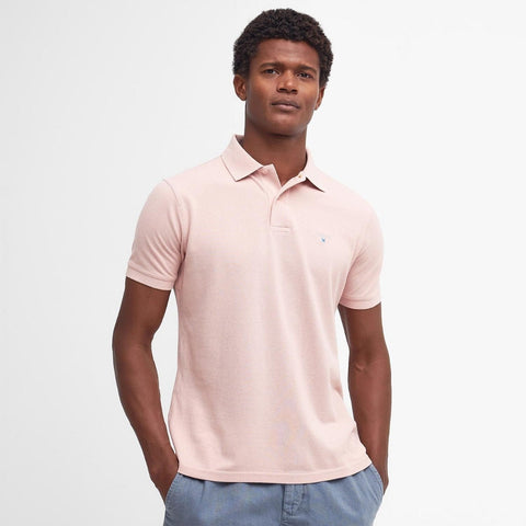 Barbour Men's Sports Polo in Pink Mist