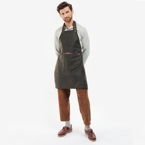 Barbour Wax for Life Apron in Olive
