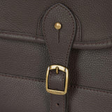 Barbour Leather Briefcase in Chocolate