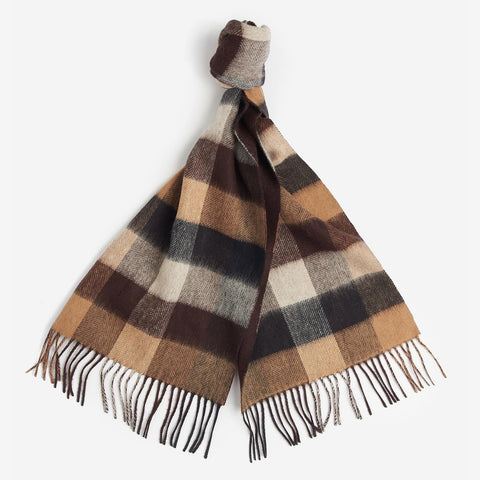 Barbour Largs Checked Scarf in Autumn Dress