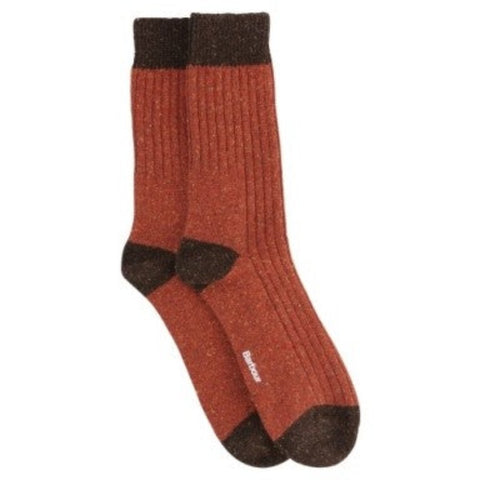 Barbour Men's Houghton Sock in Burnt Orange
