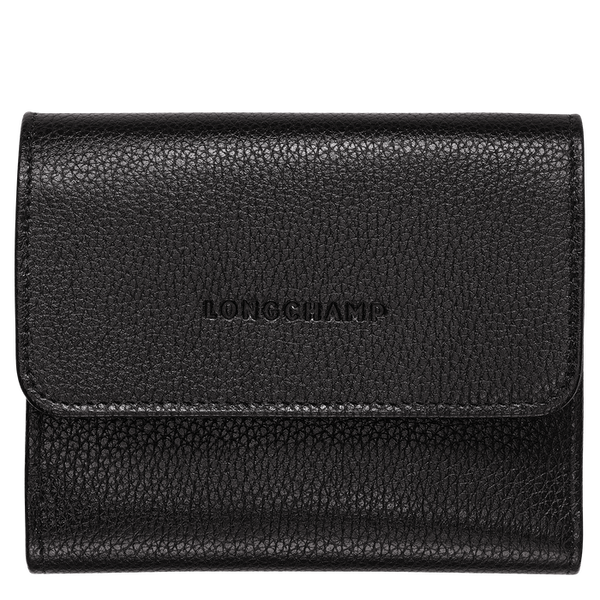 Longchamp - Le Foulonné Compact Purse/Wallet in Black