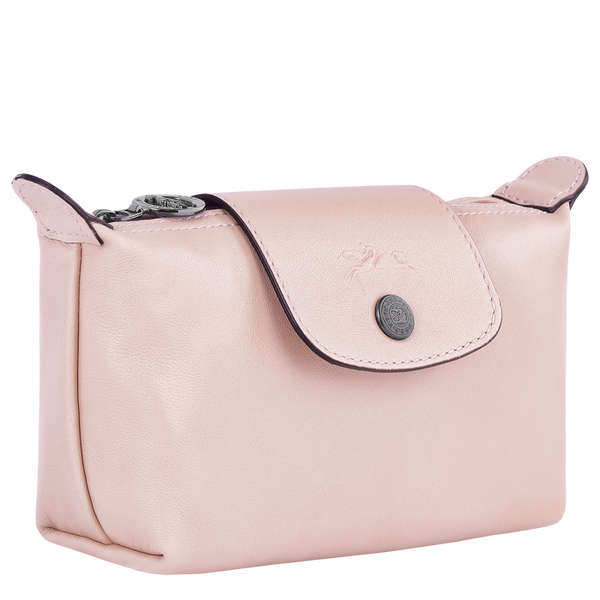 Longchamp - Le Pliage Cuir Cosmetic Pouch in Pale Pink – Sinclairs Online