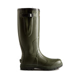 Hunter Unisex Balmoral Classic Side Adjustable Wellington Boots in Dark Olive