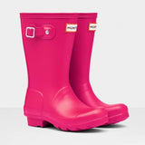 Hunter Original Little Kids Wellington Boots in Bright Pink