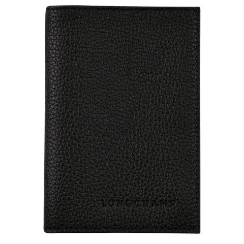 Longchamp - Le Foulonné Passport Cover in Black