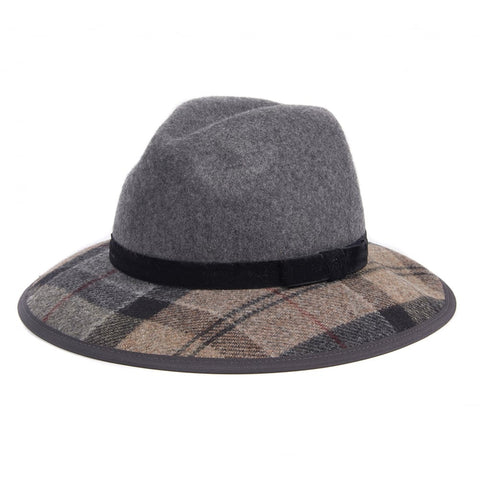Barbour Women's Thornhill Fedora Hat in Grey