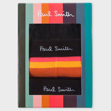 Paul Smith - Men's Pack of Three 3 Boxers in Black and Multi Colour