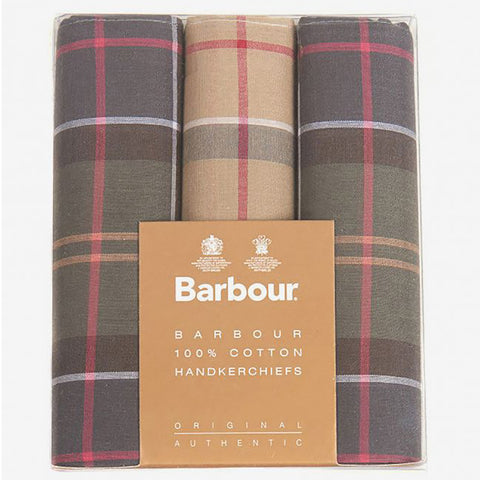 Barbour Handkerchief Gift Box Set in Tartan Assortment 1