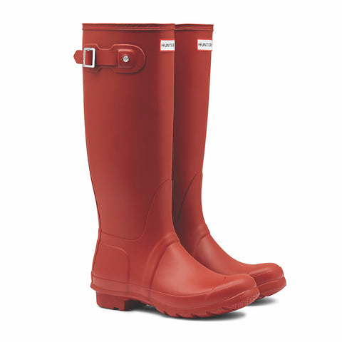 Hunter Women's Original Tall Wellington Boots in Military Red