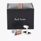 Paul Smith - Men's Signature Stripe' Cufflinks Multicolour