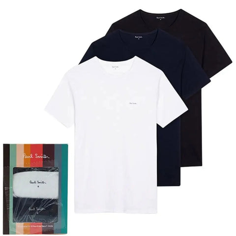 Paul Smith - Men's Logo Organic Cotton Lounge T-Shirts Three Pack