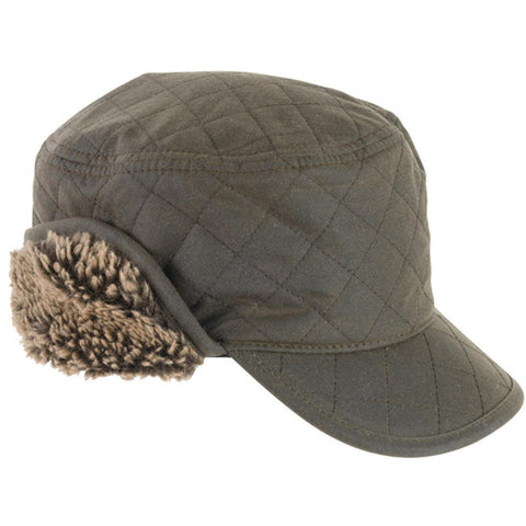 Barbour Men's Stanhope Hunting Cap in Olive
