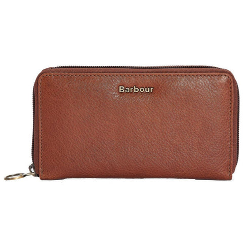 Barbour Laire Leather Medium Purse in Brown