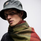 Barbour Westerdale Scarf in Olive/Fired Brick Check