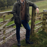 Barbour Men's Marlow Lace Up Wellington in Black