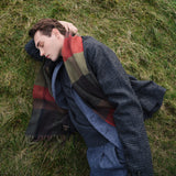 Barbour Westerdale Scarf in Olive/Fired Brick Check