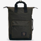 Barbour Field Wax Backpack in Olive/Black
