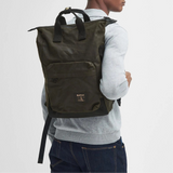 Barbour Field Wax Backpack in Olive/Black