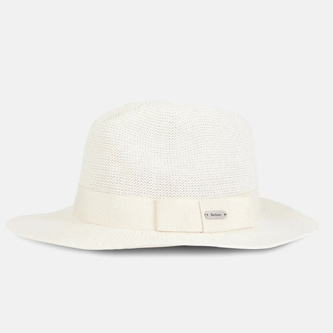 Barbour Women's Fairbourne Fedora Hat in Cream