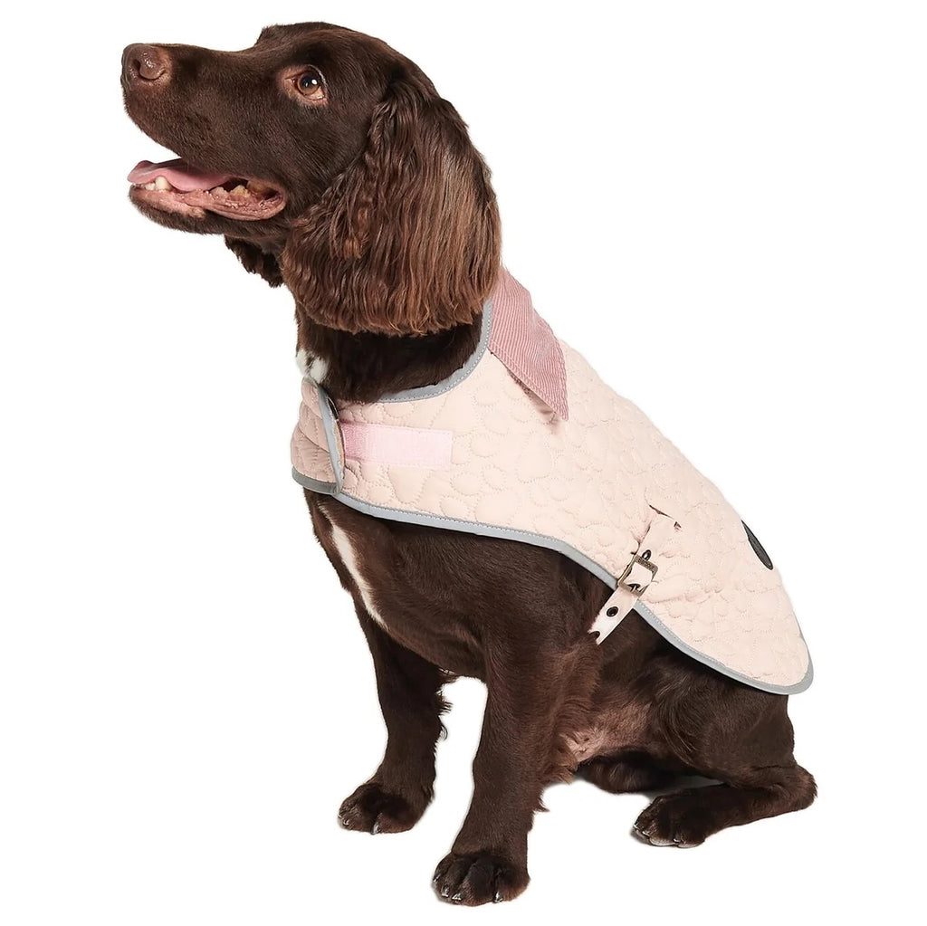 Barbour Paw-Quilted Dog Coat in Rose Pink – Sinclairs Online