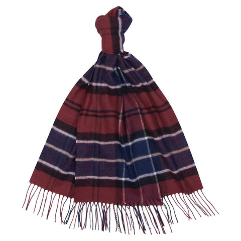 Barbour Yaxley Tartan Scarf in Cordovan