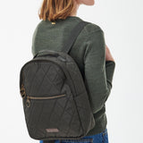 Barbour Quilted Backpack in Olive