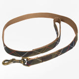 Barbour Tartan Webbing Dog Lead in Classic Tartan