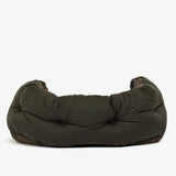 Barbour Wax Cotton Dog Bed in Classic Tartan 35in