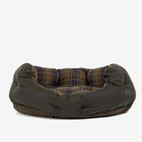 Barbour Wax Cotton Dog Bed in Classic Tartan 35in