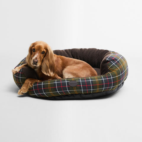 Barbour Dog Bed in Classic Tartan 35in
