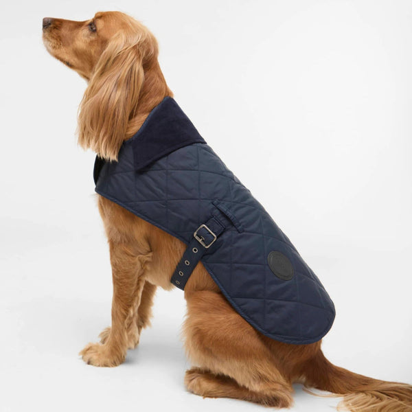 Barbour Quilted Dog Coat in Navy