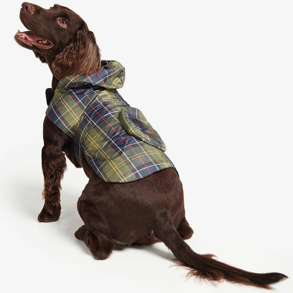 Barbour Packable Dog Coat in Classic Tartan