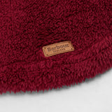 Barbour Brindle Fleece Dog Jumper in Red