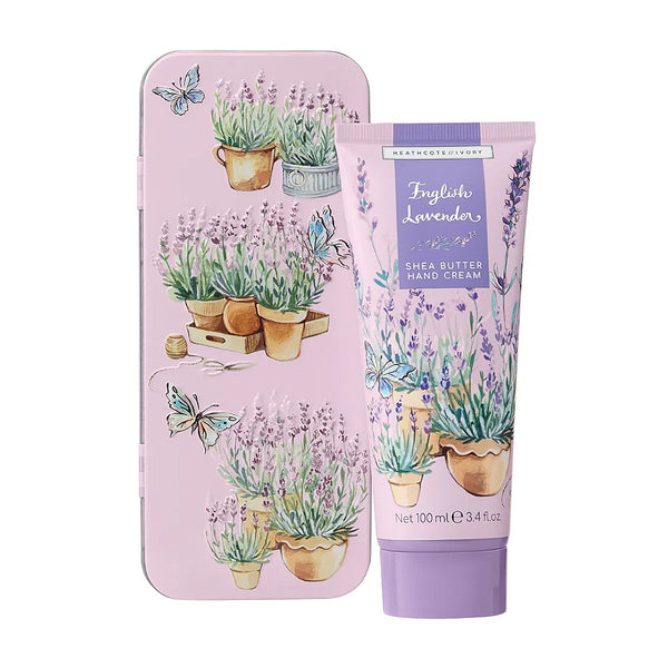 Heathcote & Ivory English Lavender Hand Cream in Tin