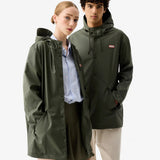 Hunter Unisex Downpour Jo Pu Rain Parka in Kambaba Green