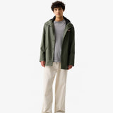 Hunter Unisex Downpour Jo Pu Rain Parka in Kambaba Green
