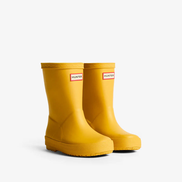 Hunter Kids First Classic Wellington Boot in Yellow